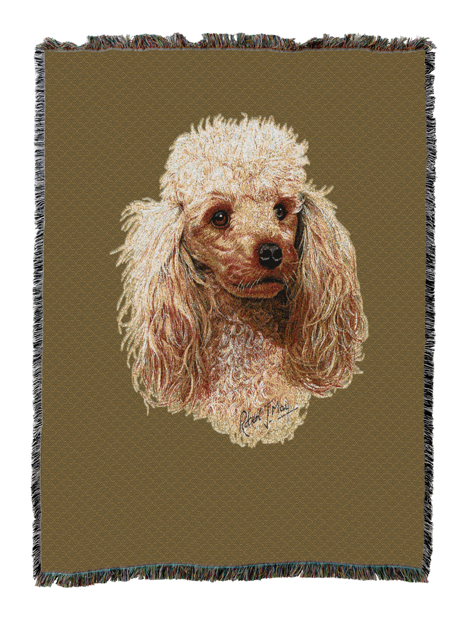 Poodle Cream Blanket