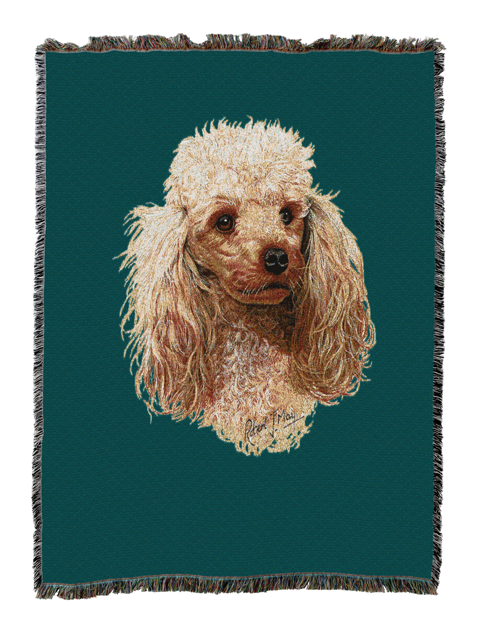 Poodle Cream Blanket