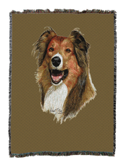 Rough Collie Blanket Sand