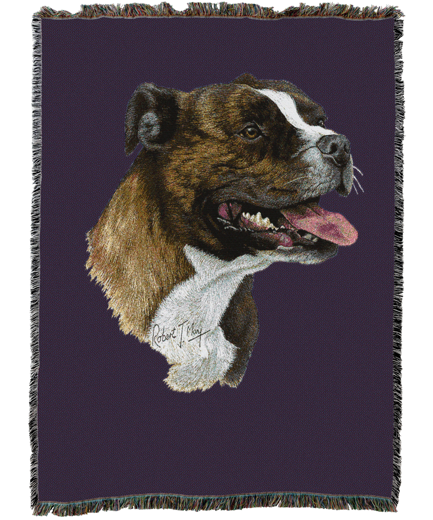 Staffordshire Bull Terrier Blanket Purple
