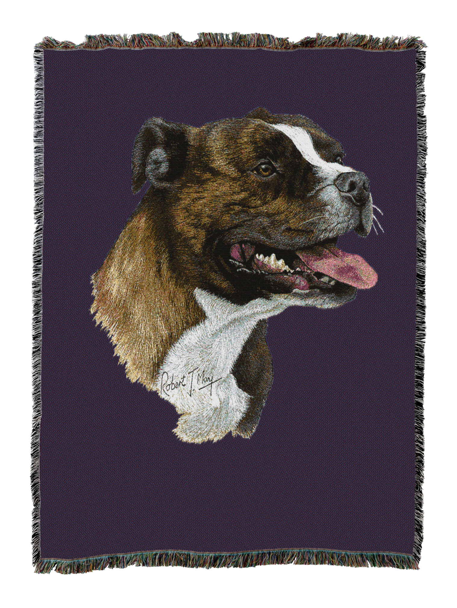 Staffordshire Bull Terrier Blanket Purple