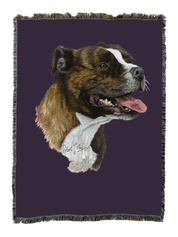 Staffordshire Bull Terrier Blanket Purple