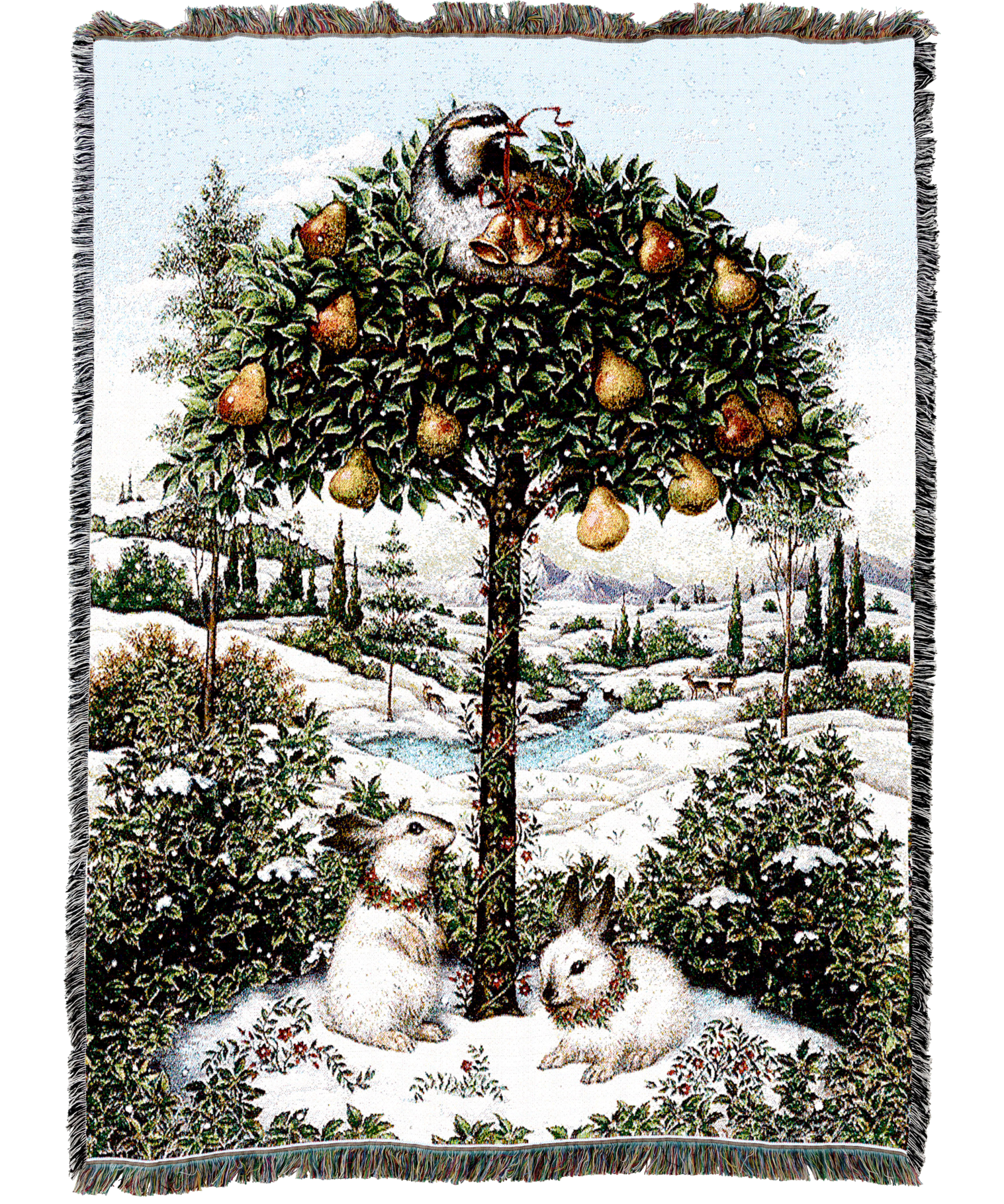 Partridge In A Pear Tree Blanket