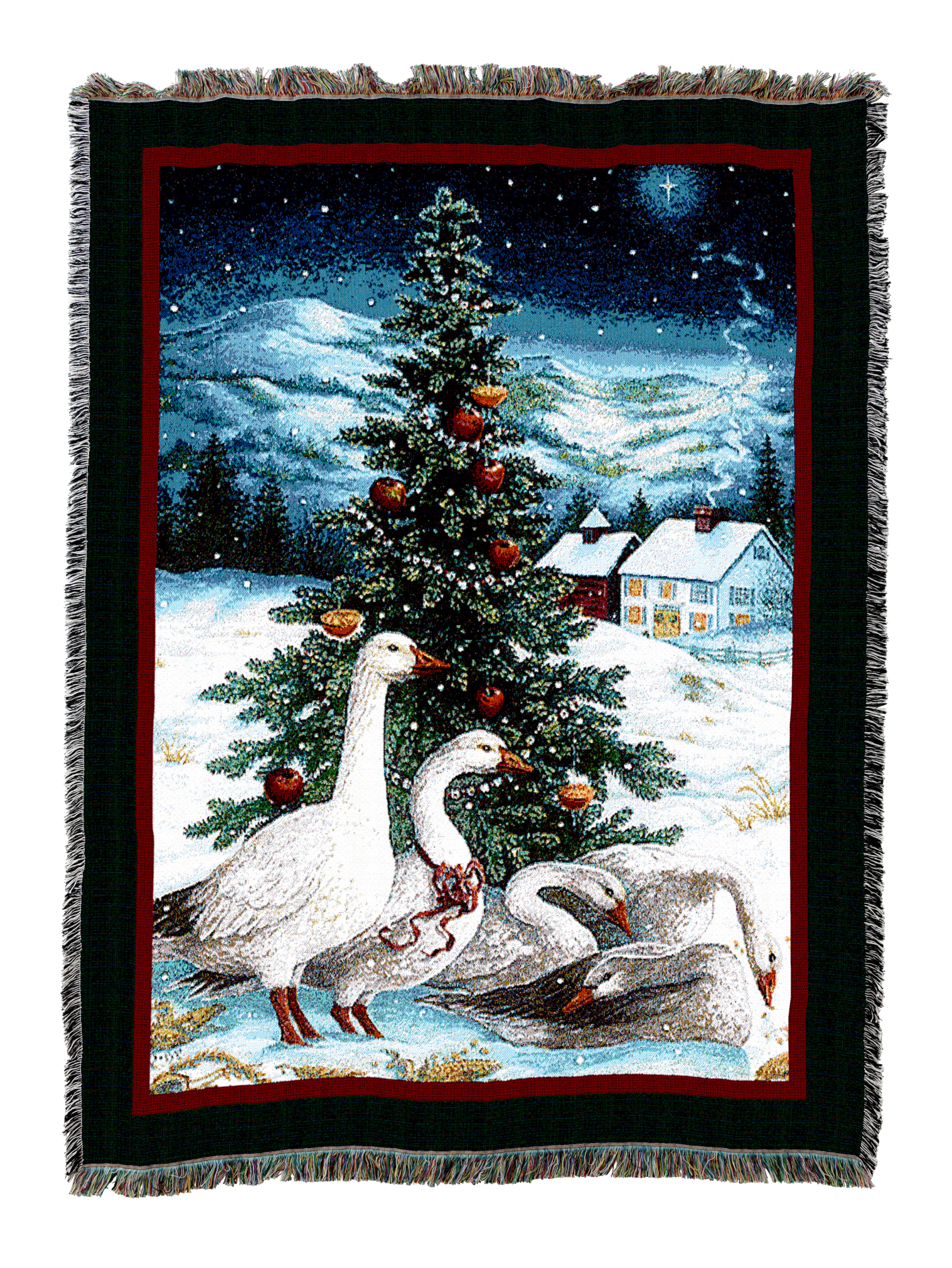 Christmas Goose Blanket