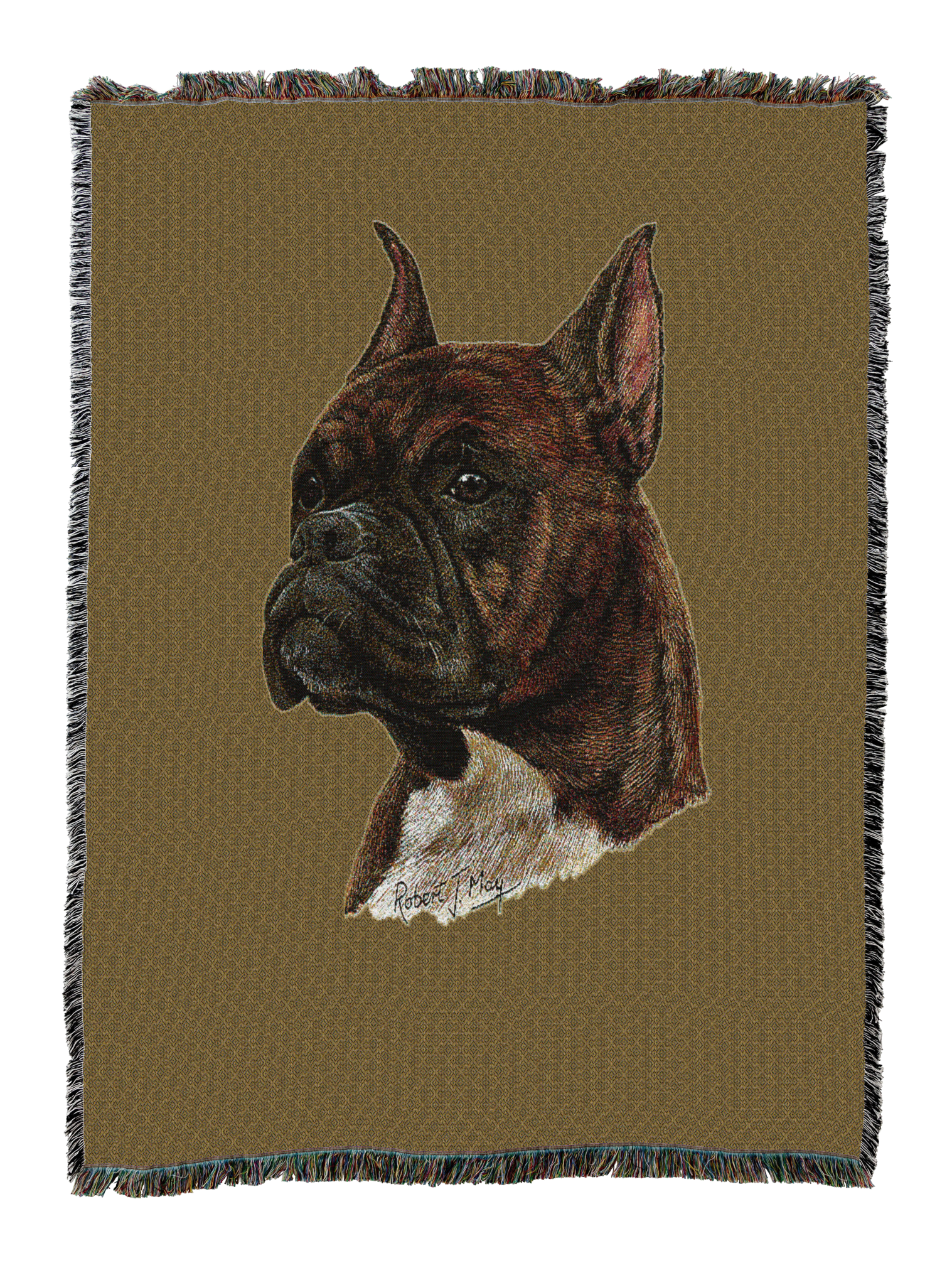 Boxer Brindle Blanket