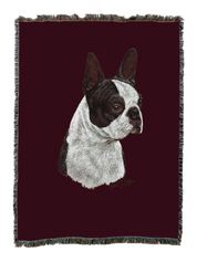 Boston Terrier Black Blanket