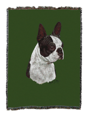 Boston Terrier Black Blanket