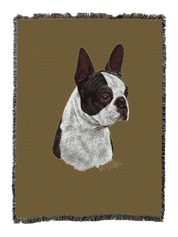 Boston Terrier Black Blanket