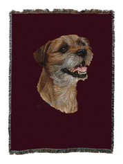 Border Terrier II Blanket Red