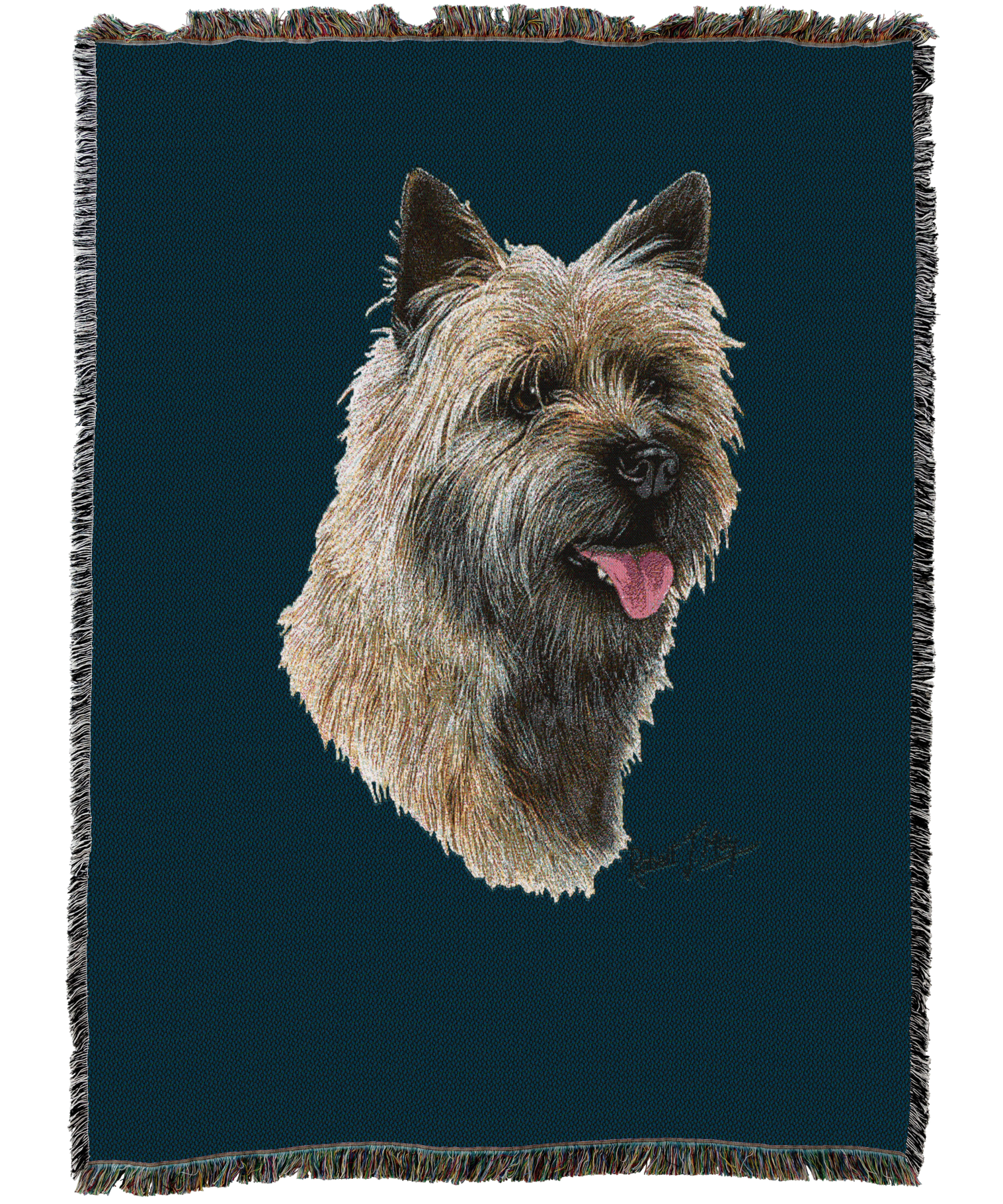 Cairn Terrier 2 Blanket Blue