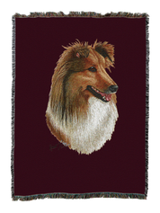 Shetland Sheepdog 2 AKA Sheltie Blanket Red