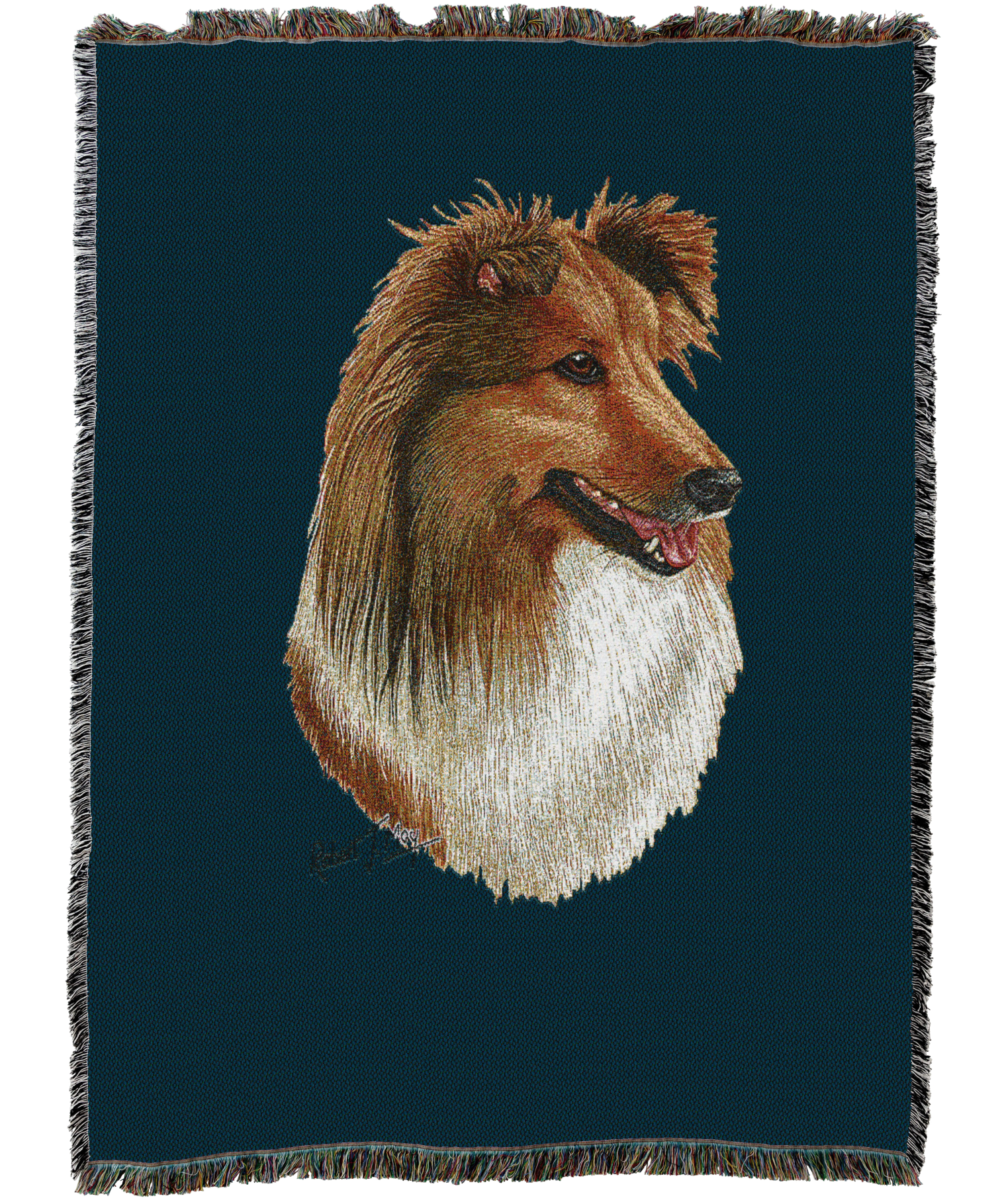 Shetland Sheepdog 2 AKA Sheltie Blanket Blue