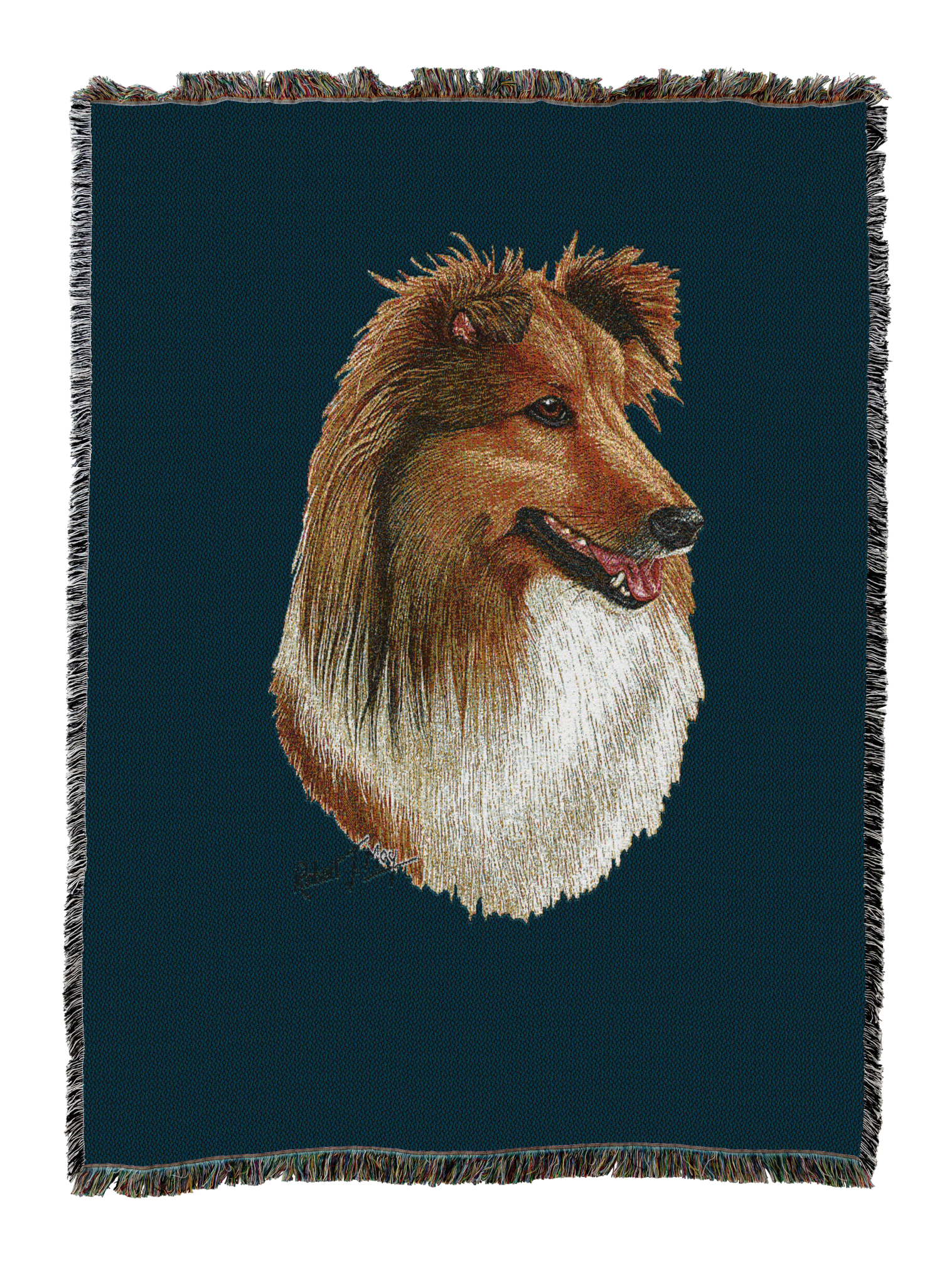 Shetland Sheepdog 2 AKA Sheltie Blanket Blue