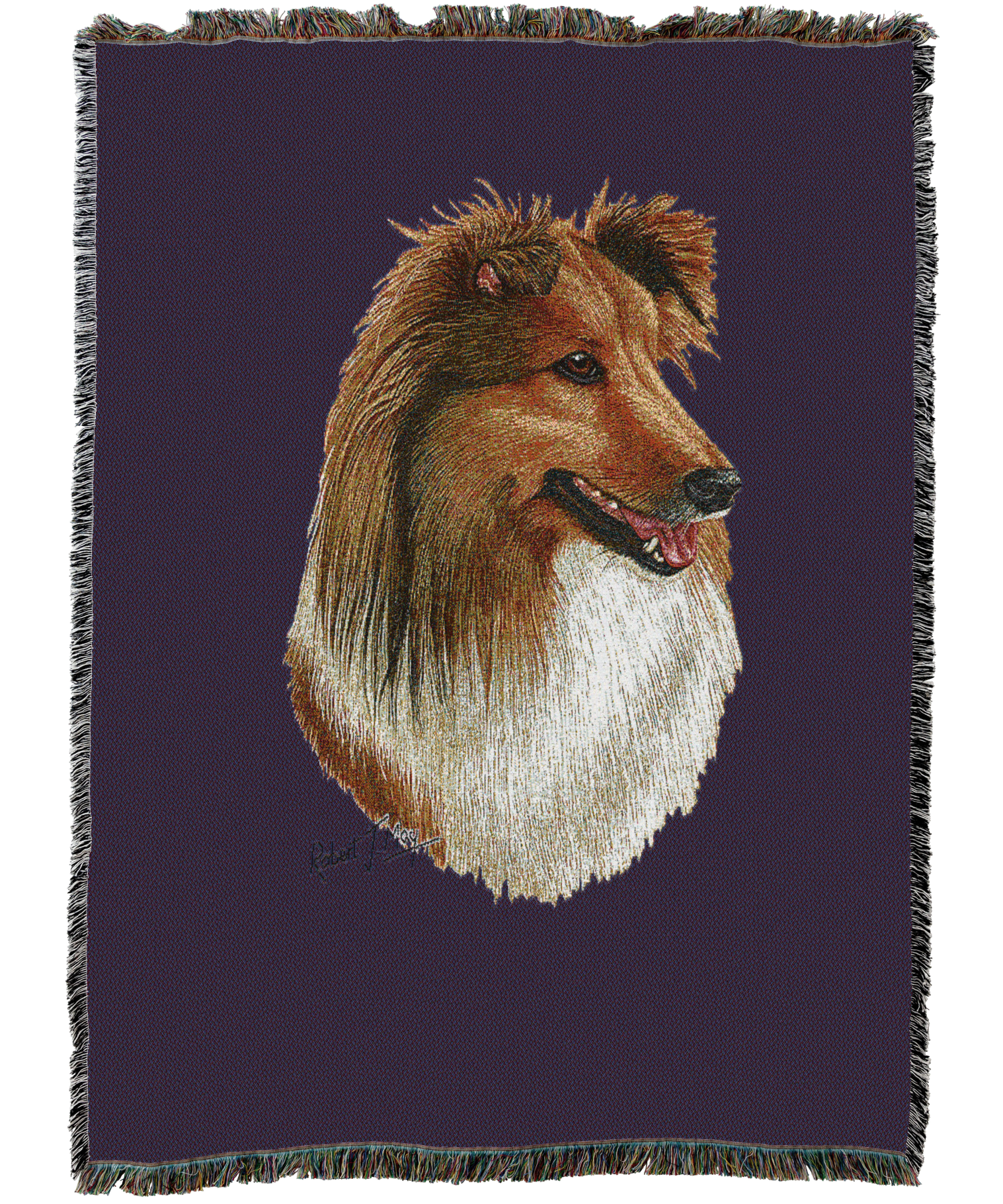 Shetland Sheepdog 2 AKA Sheltie Blanket Purple