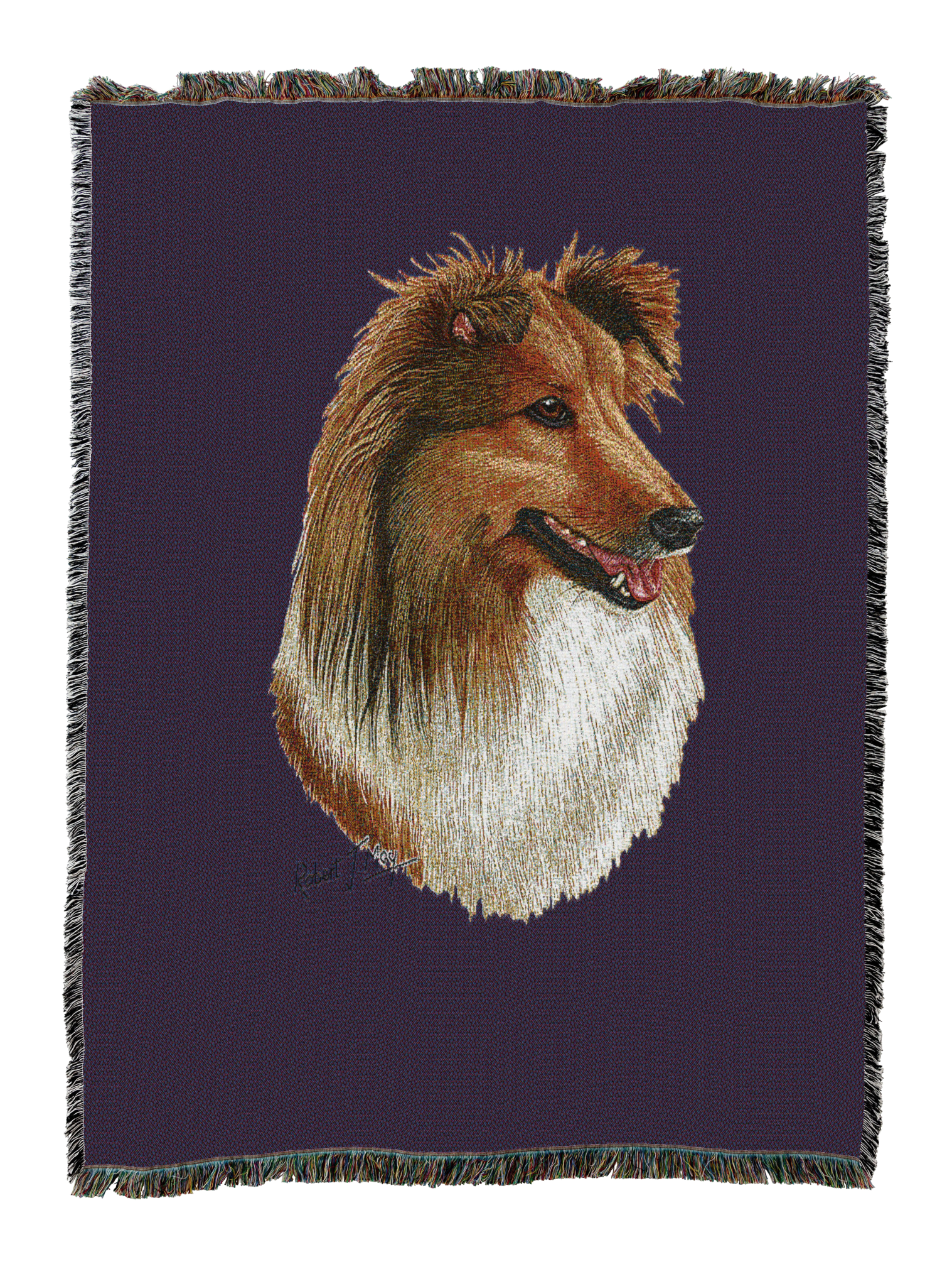 Shetland Sheepdog 2 AKA Sheltie Blanket Purple