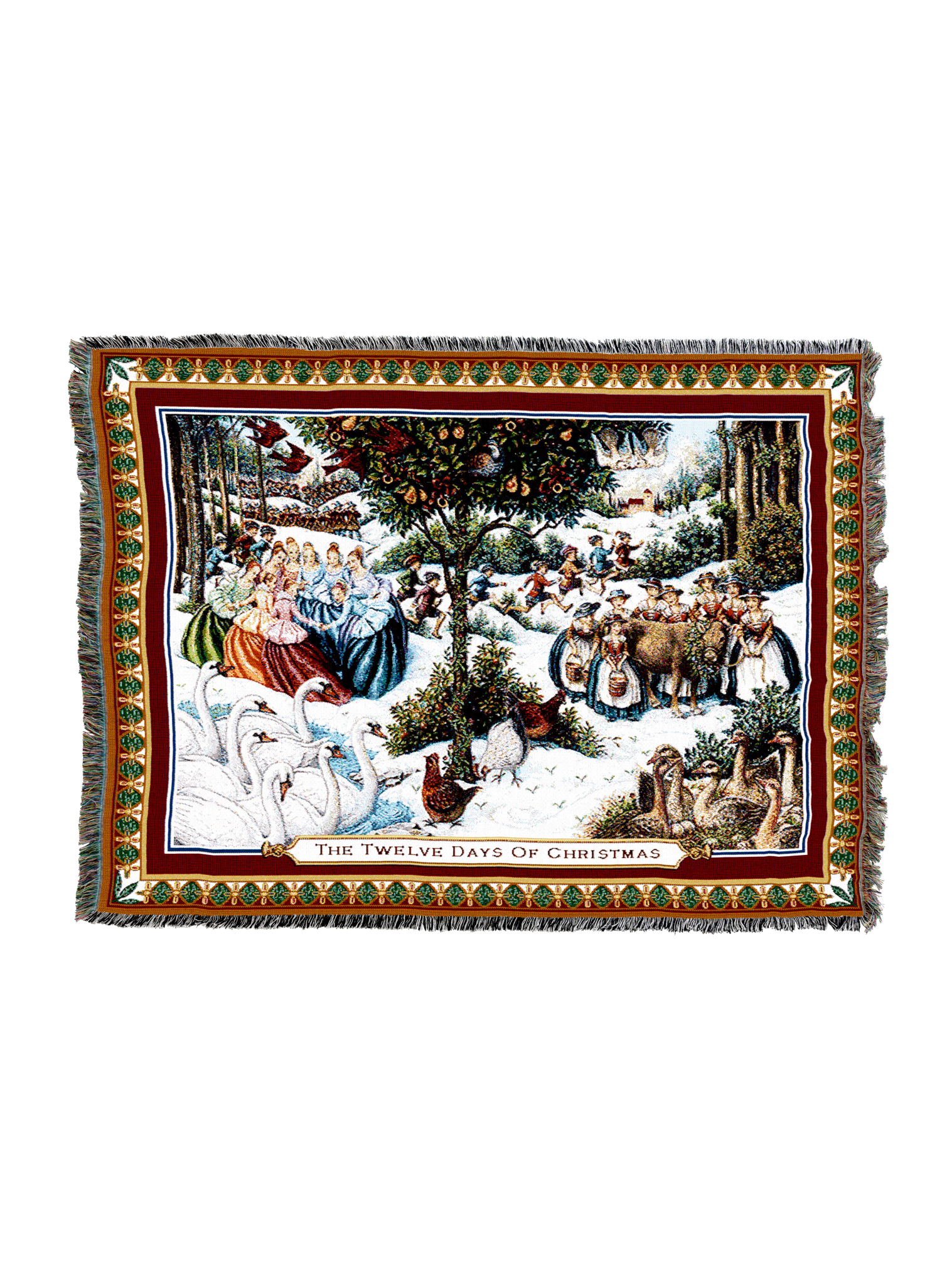 Twelve Days Of Christmas Blanket XL
