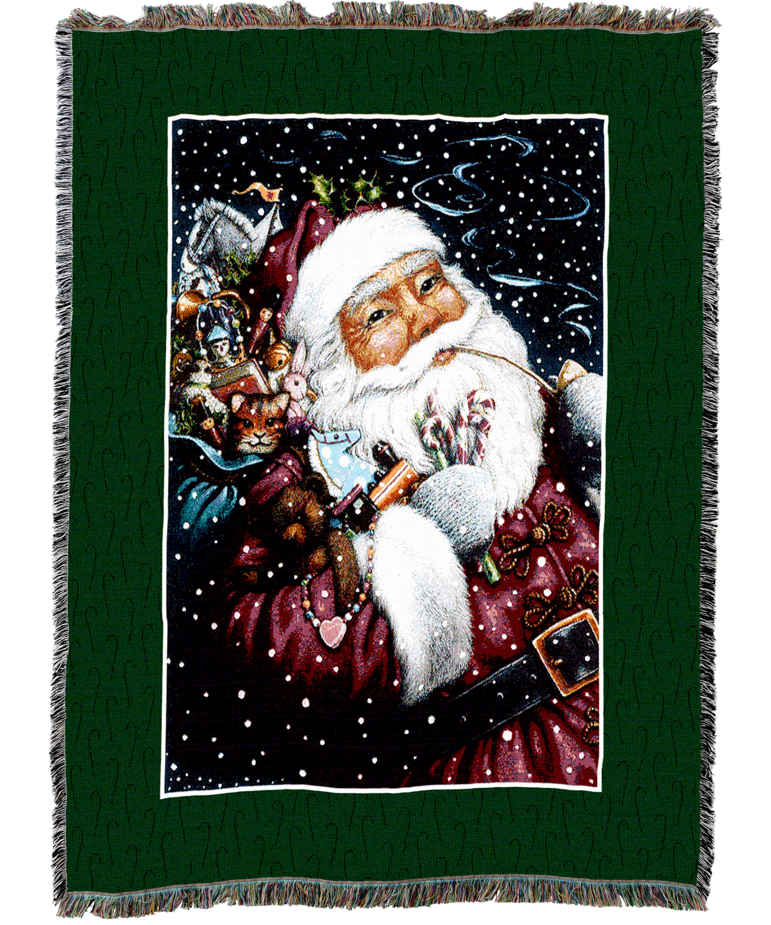 Smoking Santa Blanket