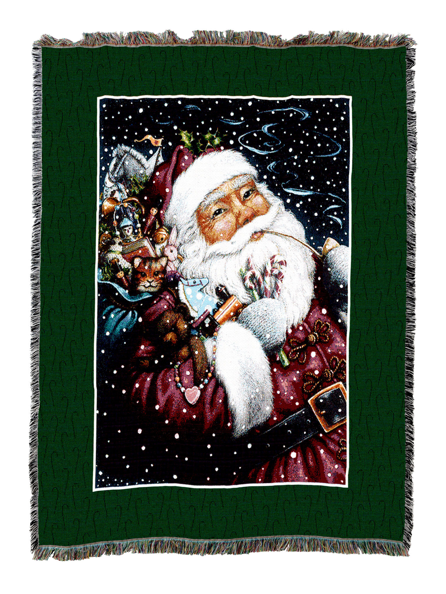 Smoking Santa Blanket
