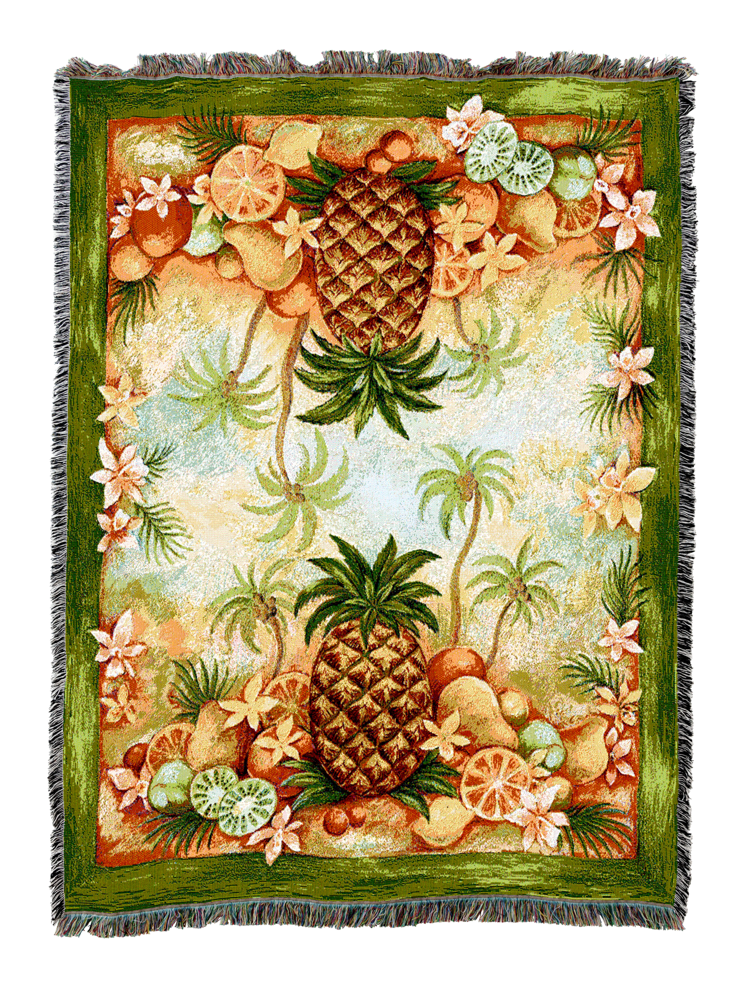 Pineapples And Fruit Blanket