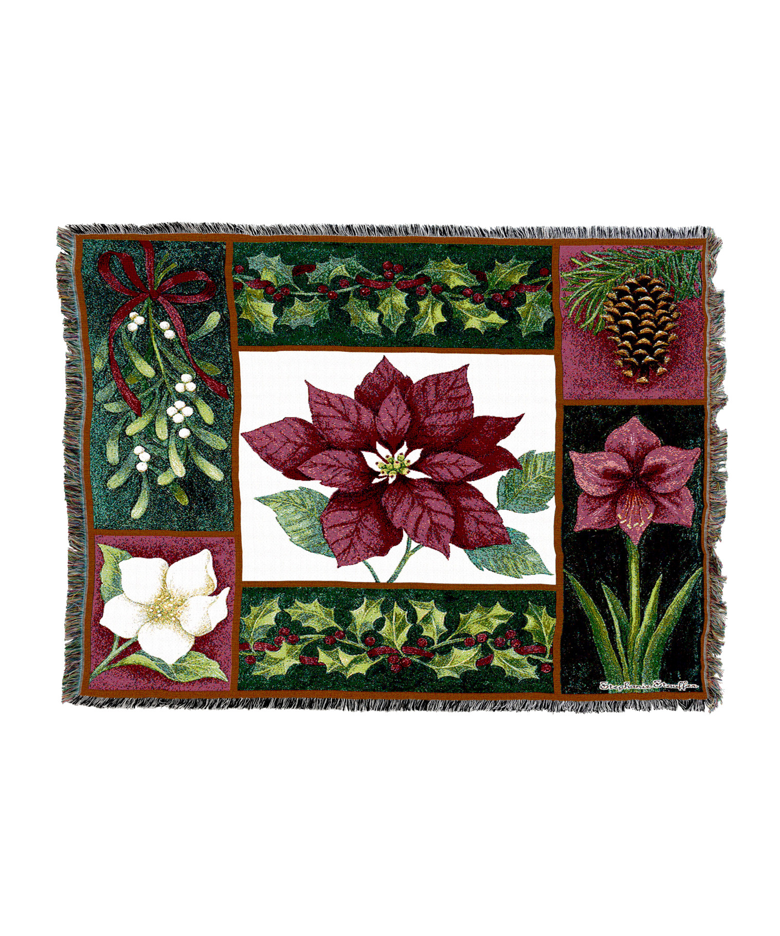 Christmas Flora Blanket