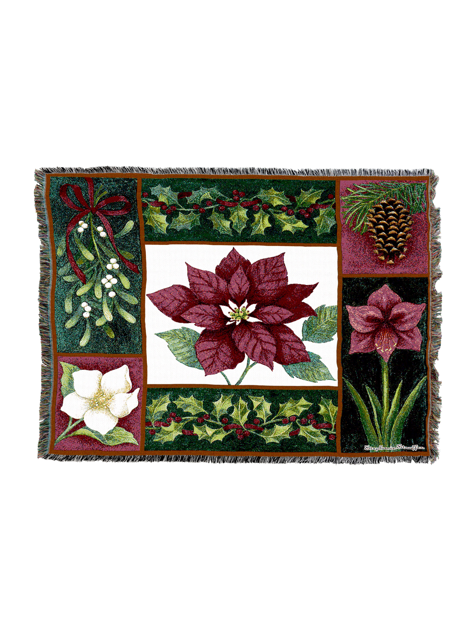 Christmas Flora Blanket