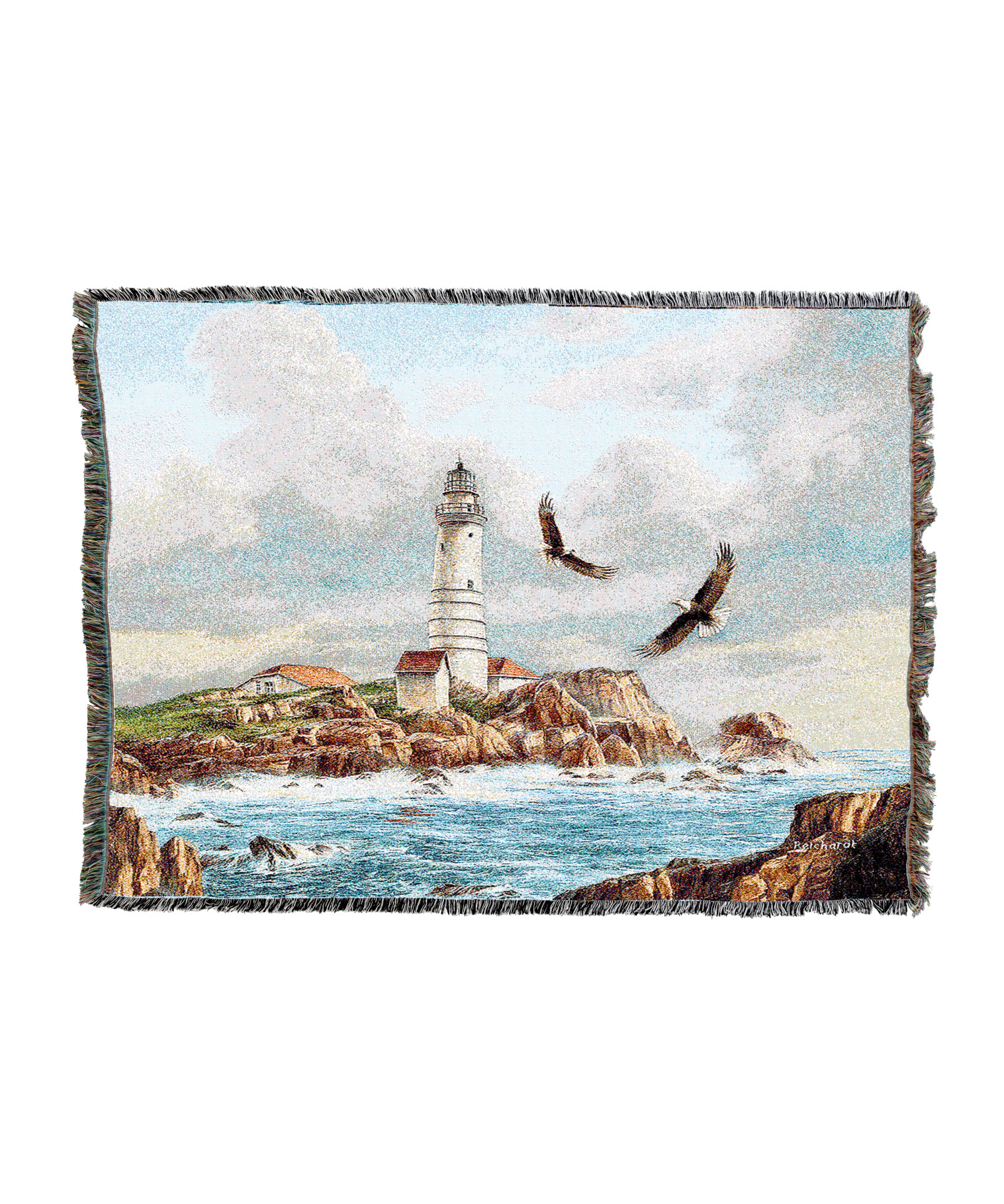 Boston Lighthouse Blanket