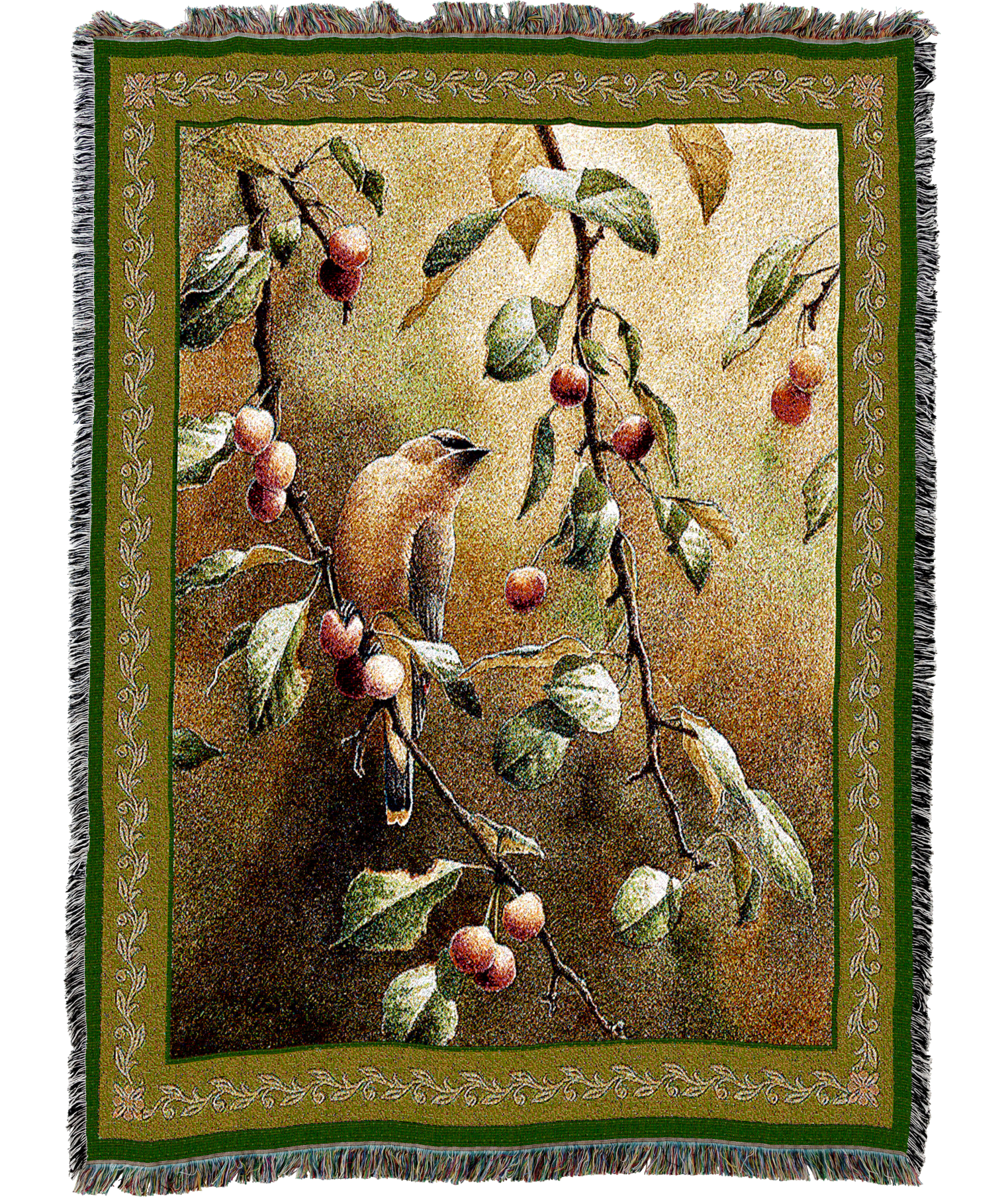 Cherry Chase Tapestry Blanket