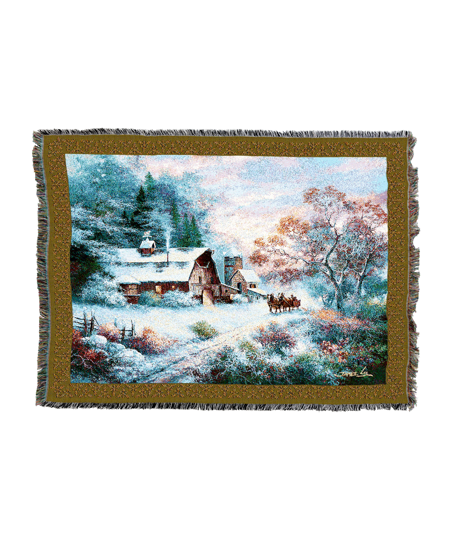 Snowy Evening Blanket