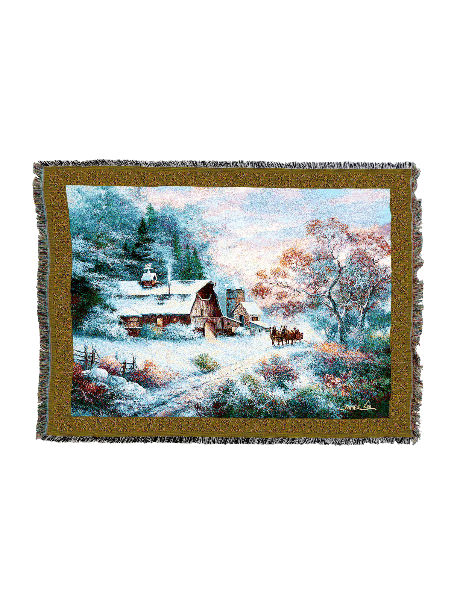 Snowy Evening Blanket