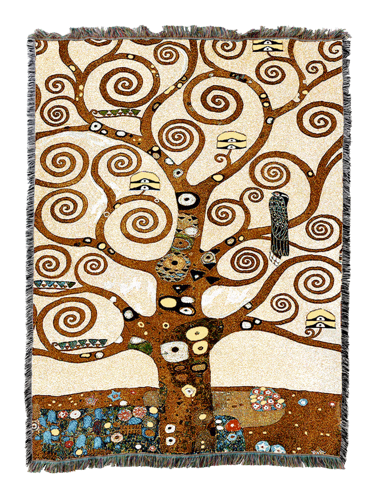 Stoclet Frieze Klimt Tree Of Life Blanket