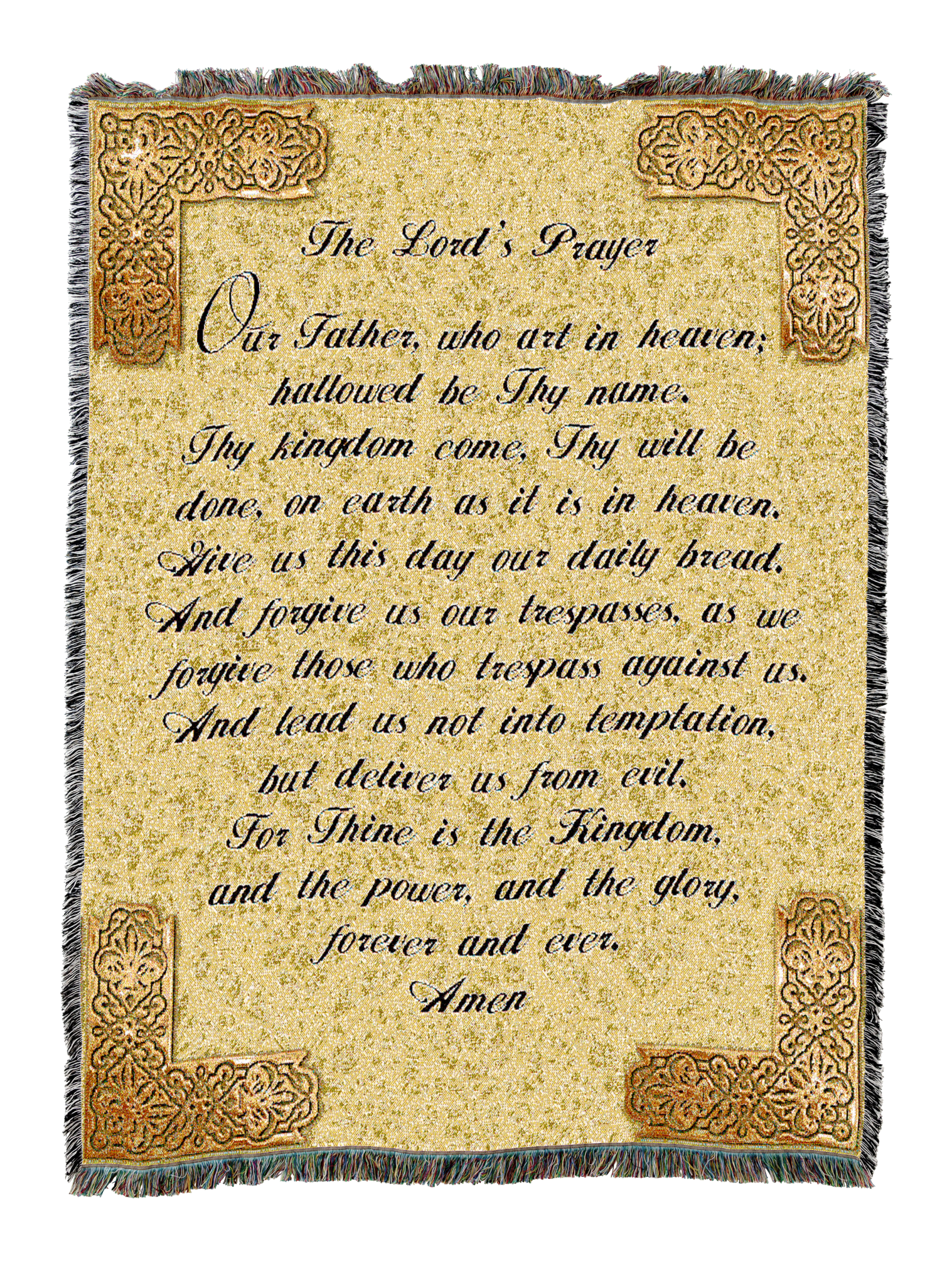 Lords Prayer English Blanket