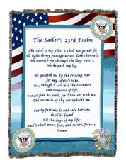 Navy Poem Blanket