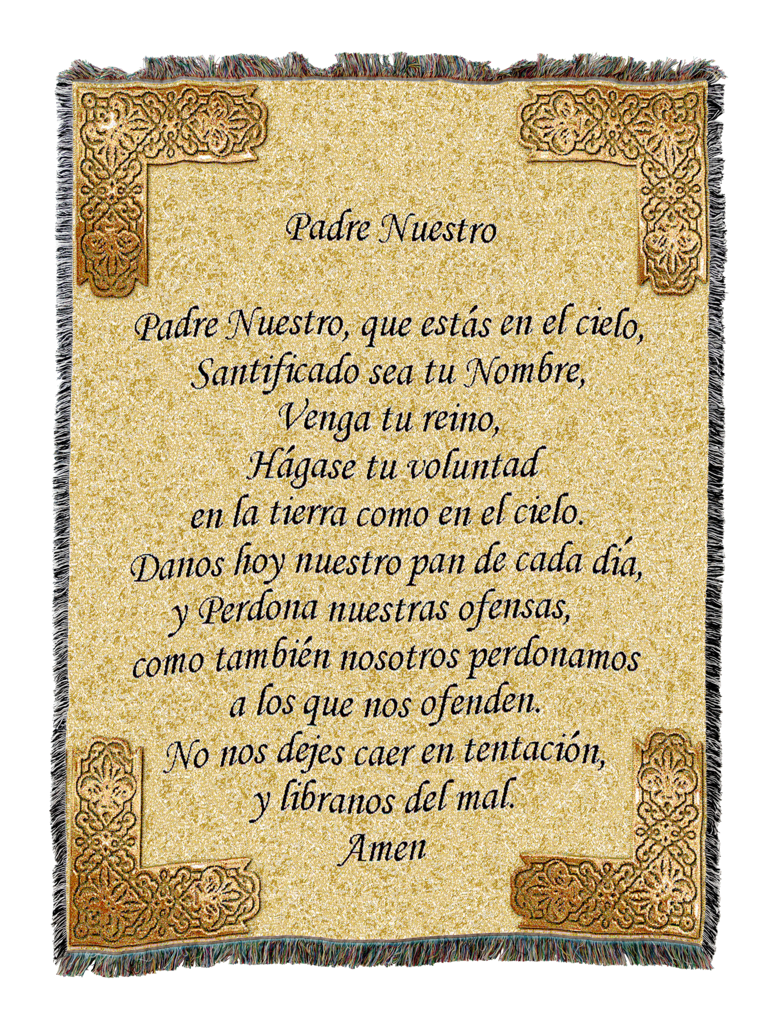Lord's Prayer Spanish Blanket
