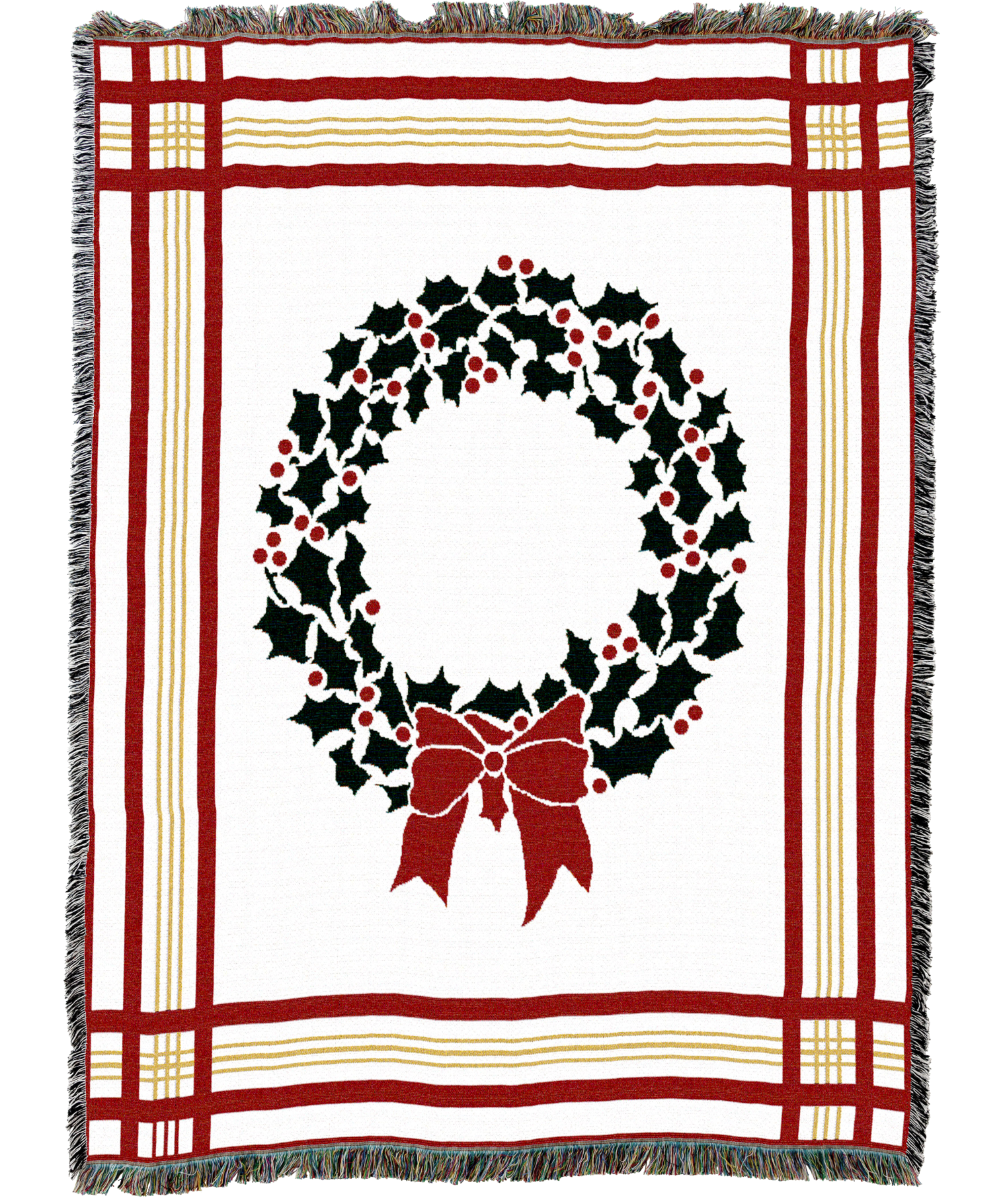 Christmas Wreath Blanket