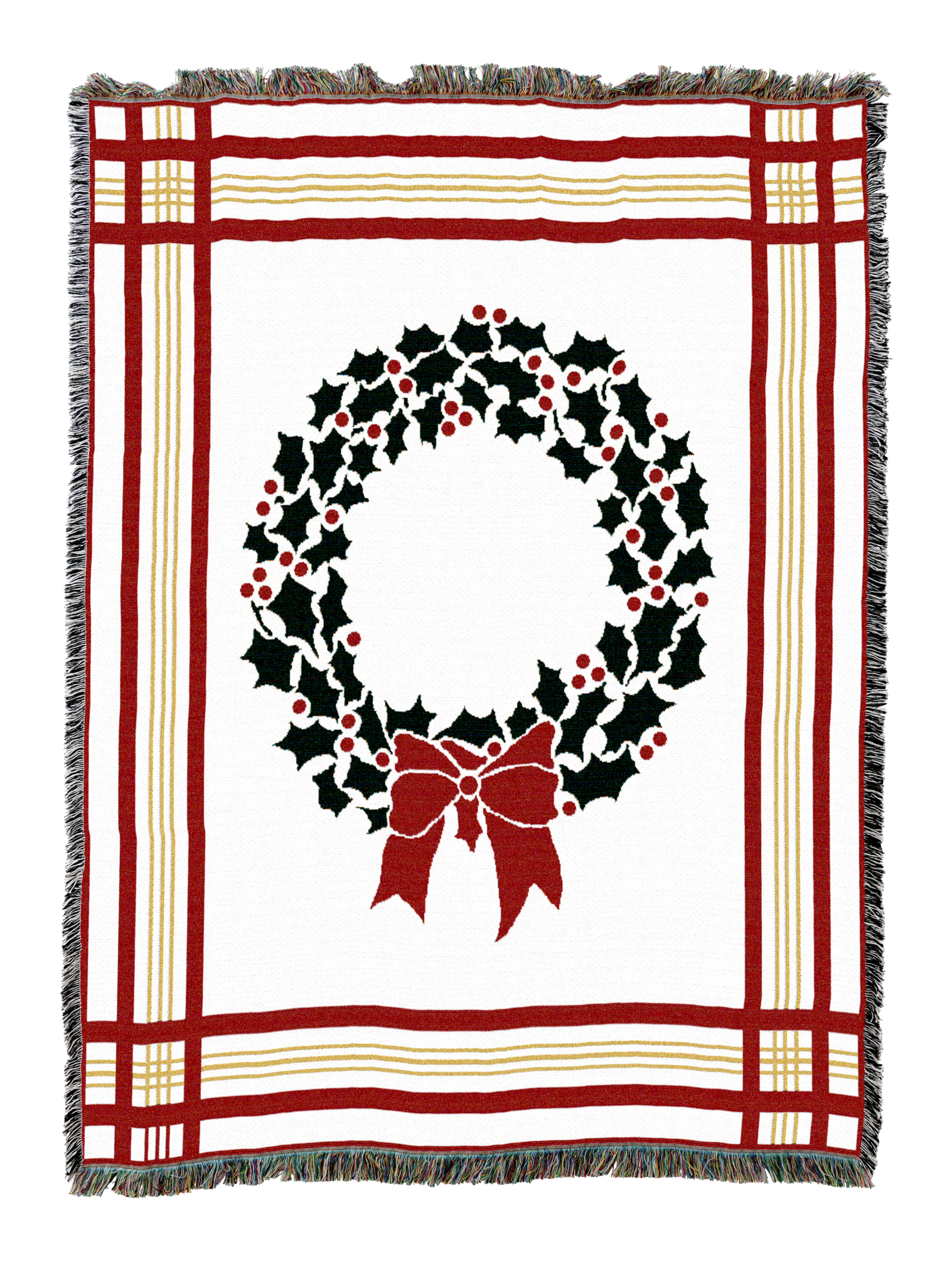 Christmas Wreath Blanket