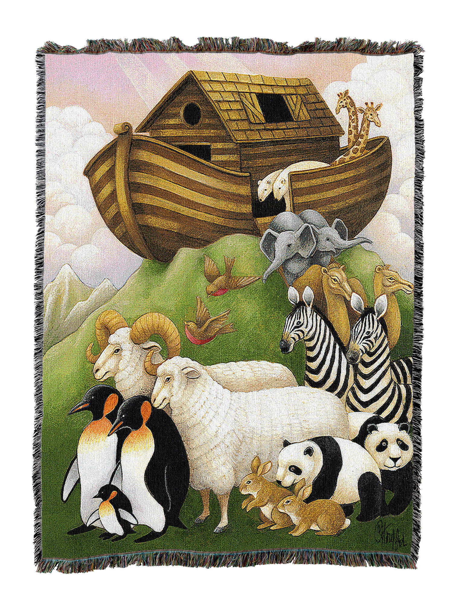 Exiting The Ark Mini Blanket