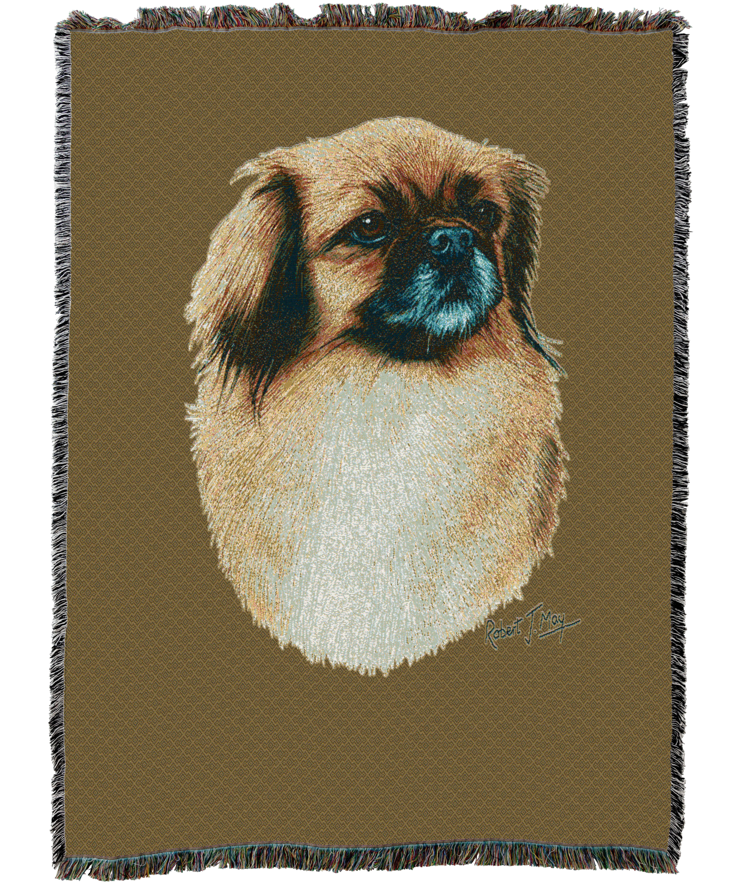 Tibetan Spaniel Blanket  Sand