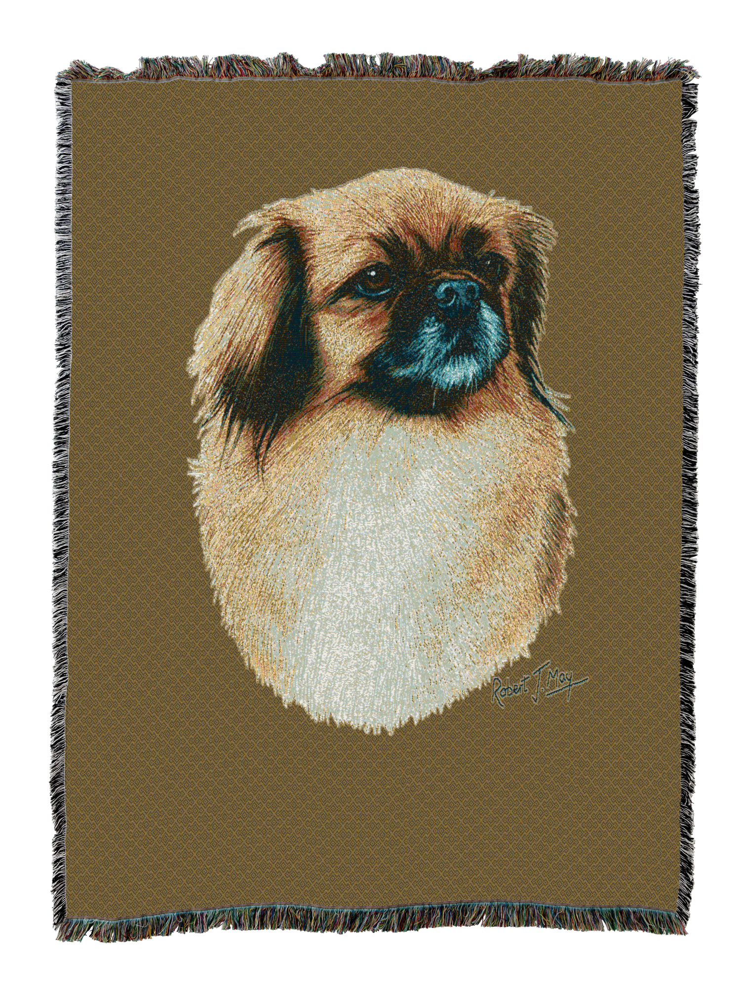 Tibetan Spaniel Blanket  Sand