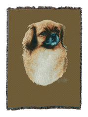 Tibetan Spaniel Blanket  Sand
