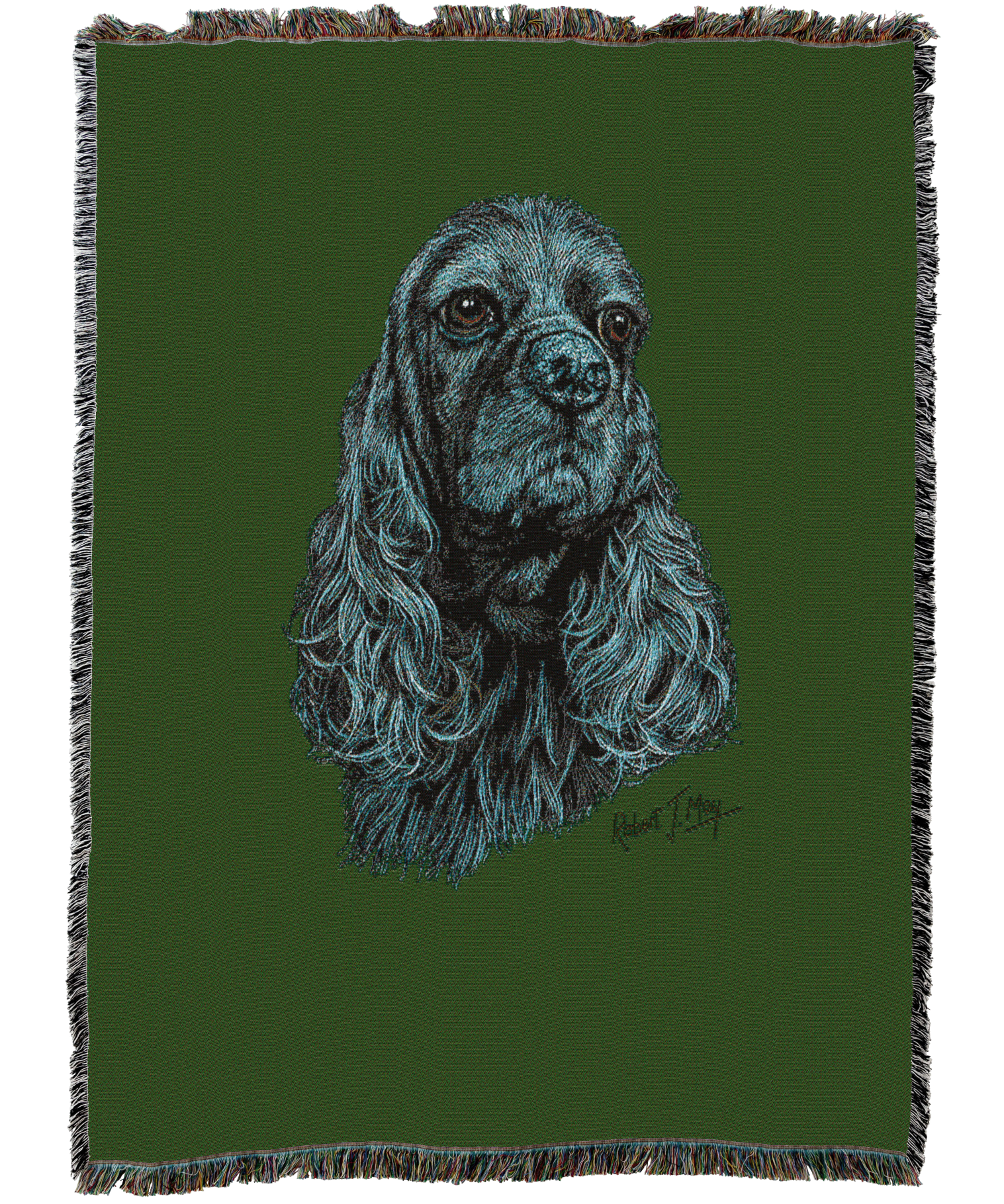 Cocker Spaniel Black Blanket