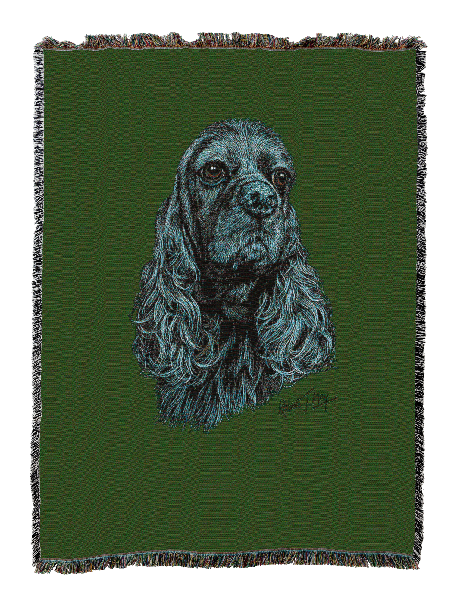 Cocker Spaniel Black Blanket
