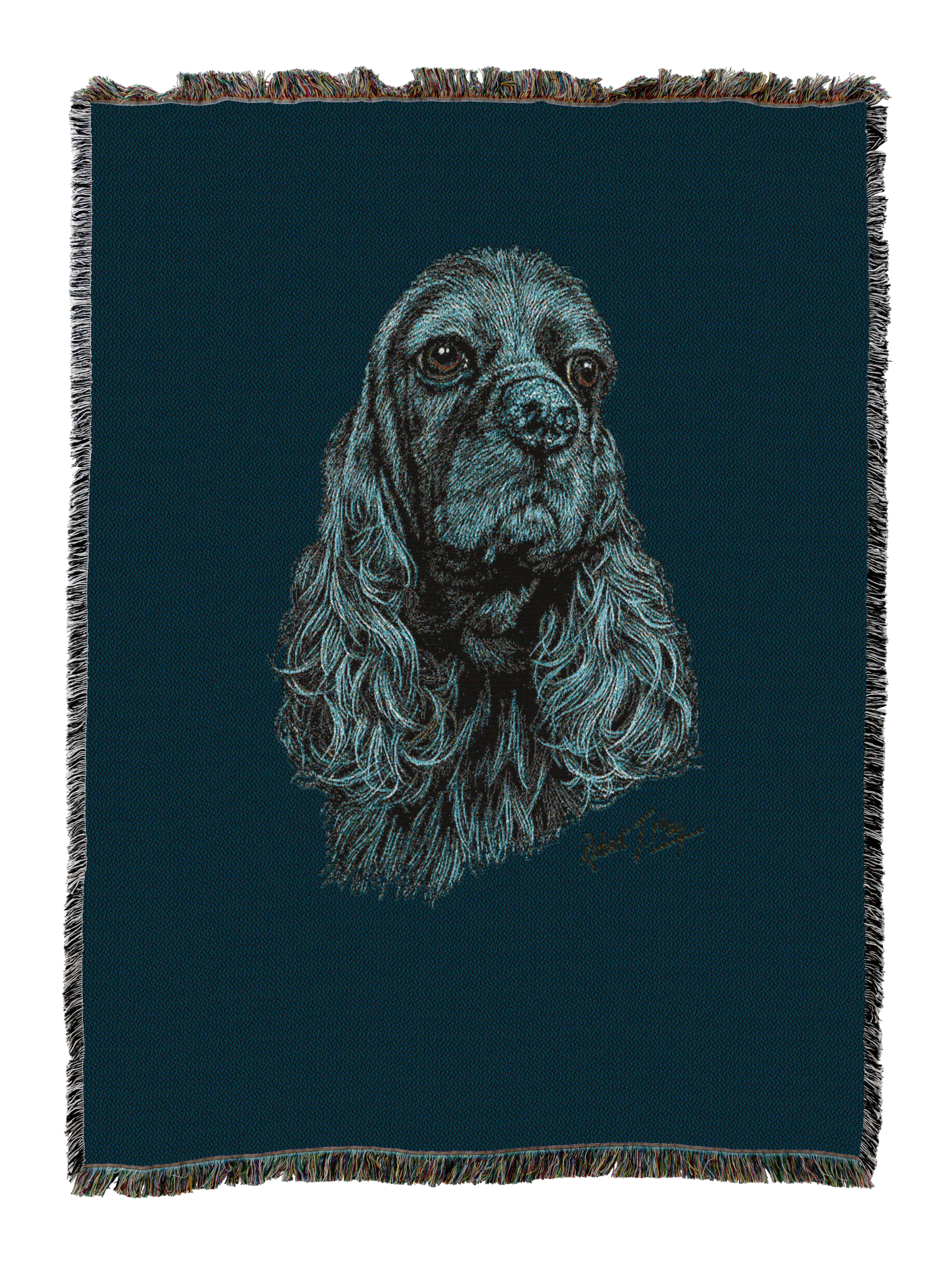 Cocker Spaniel Black Blanket