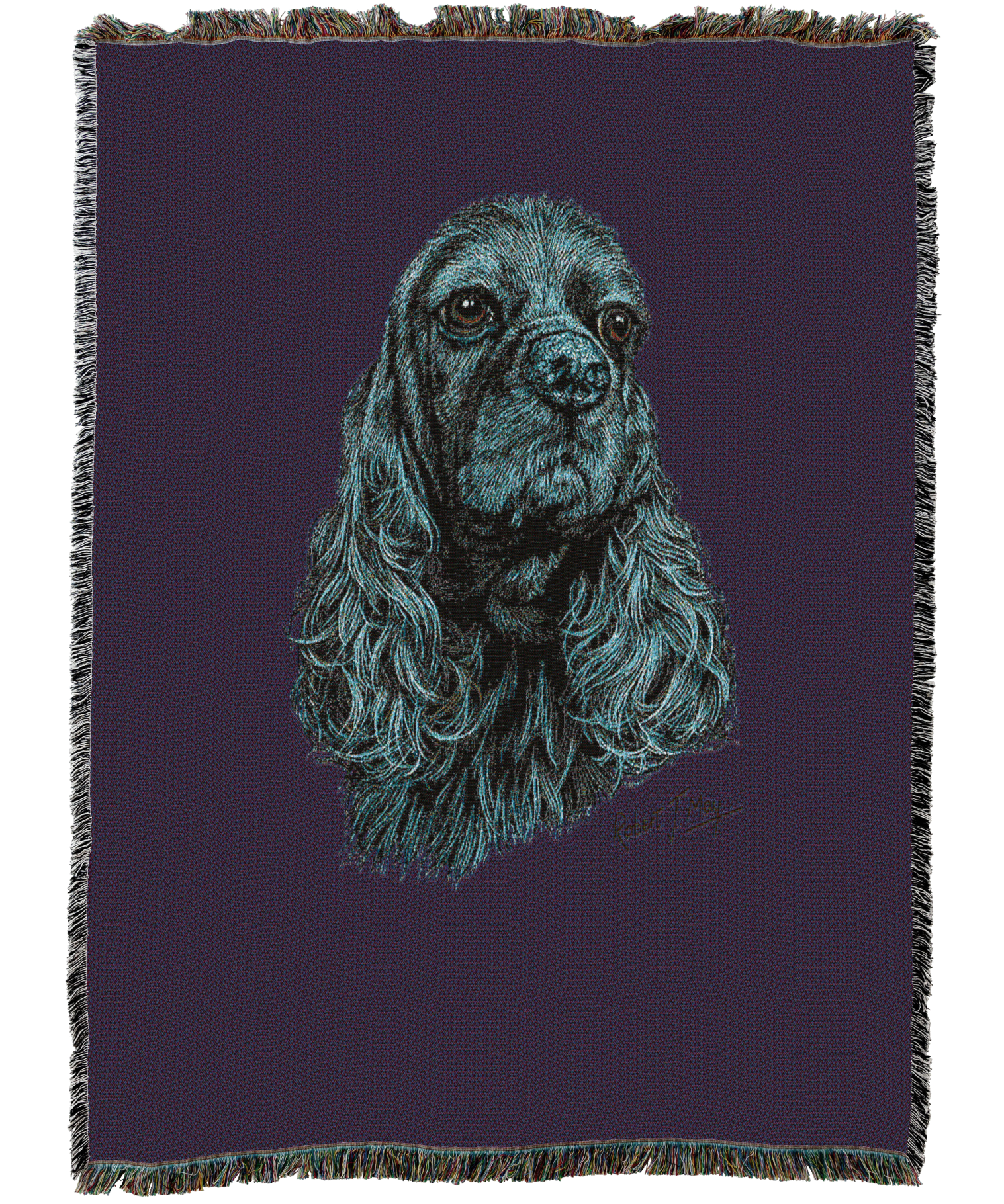 Cocker Spaniel Black Blanket