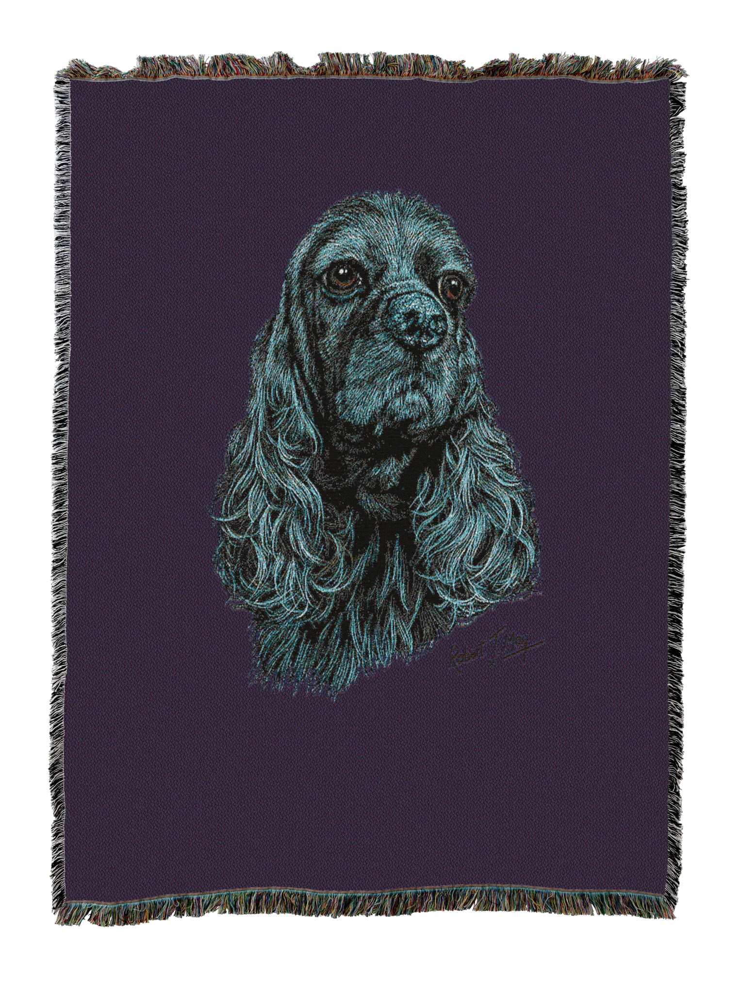 Cocker Spaniel Black Blanket