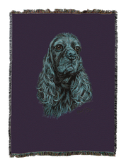 Cocker Spaniel Black Blanket