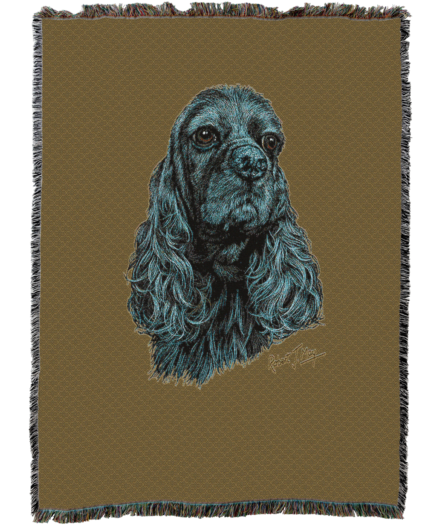 Cocker Spaniel Black Blanket