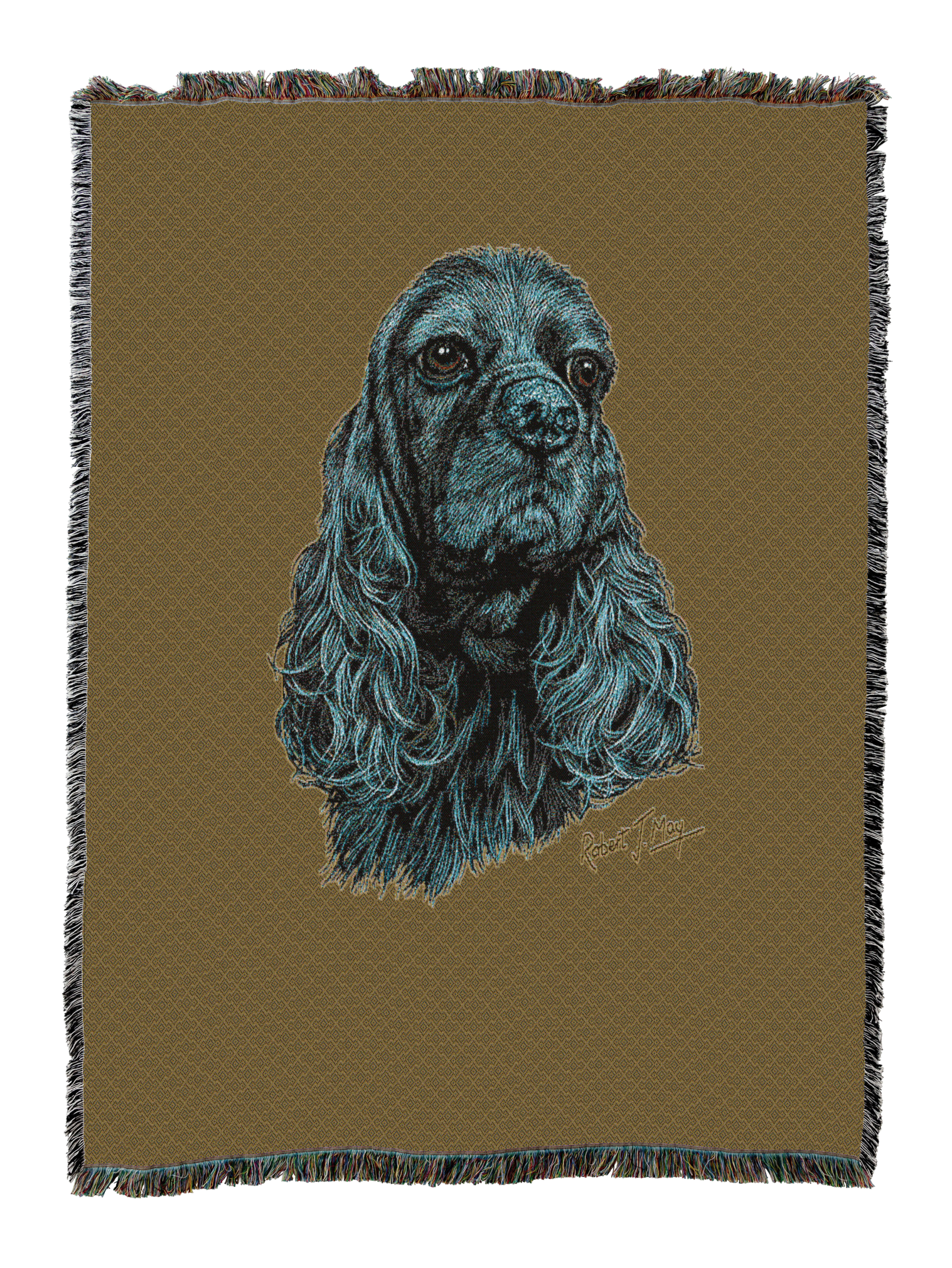 Cocker Spaniel Black Blanket
