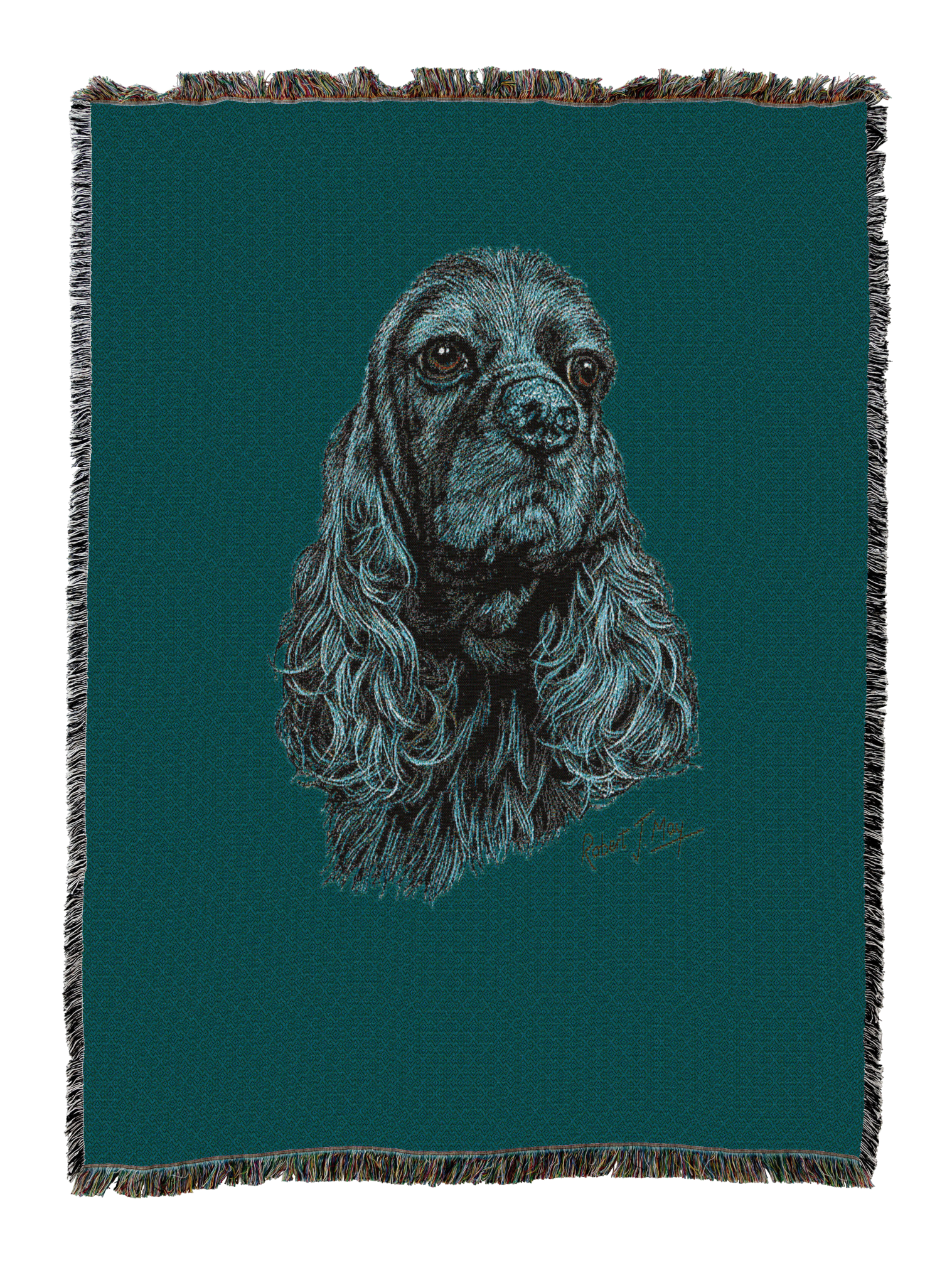 Cocker Spaniel Black Blanket
