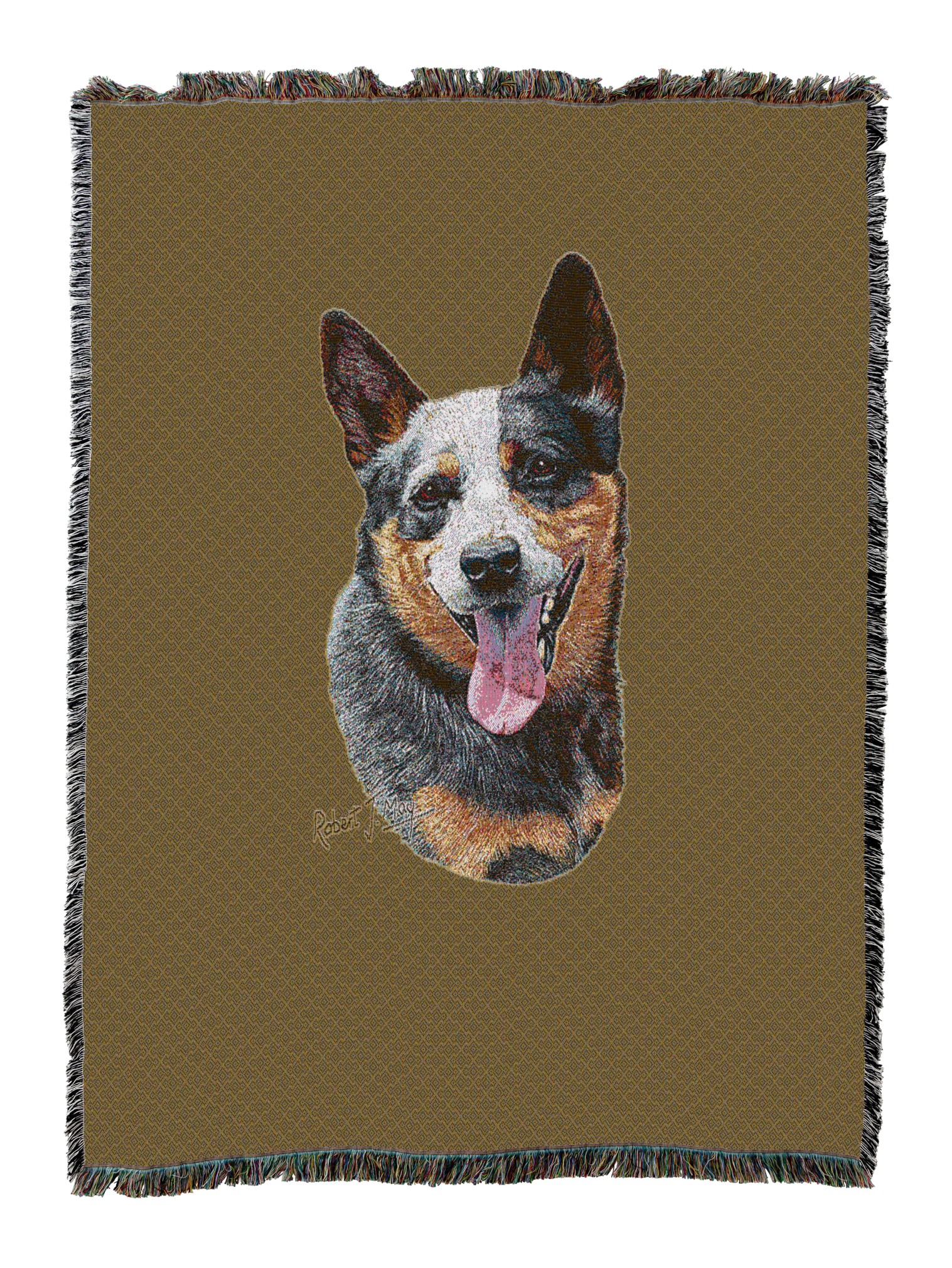 Australian Cattle Dog Blanket Sand