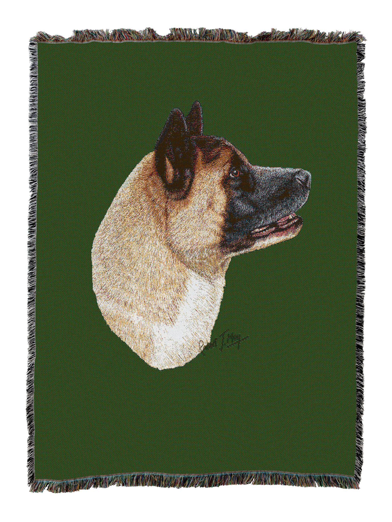Akita Blanket Green